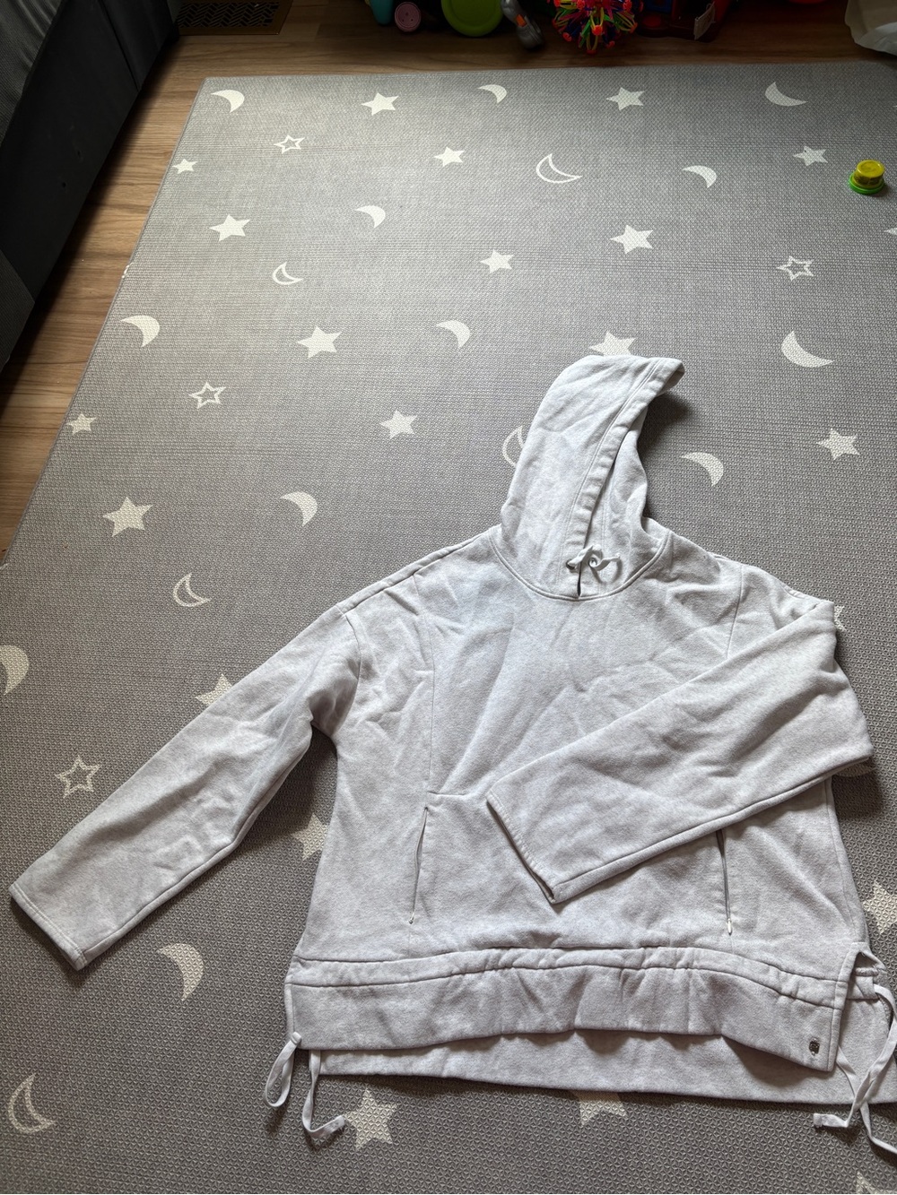 Fabletics Light Oatmeal Drawstring Hoodie
